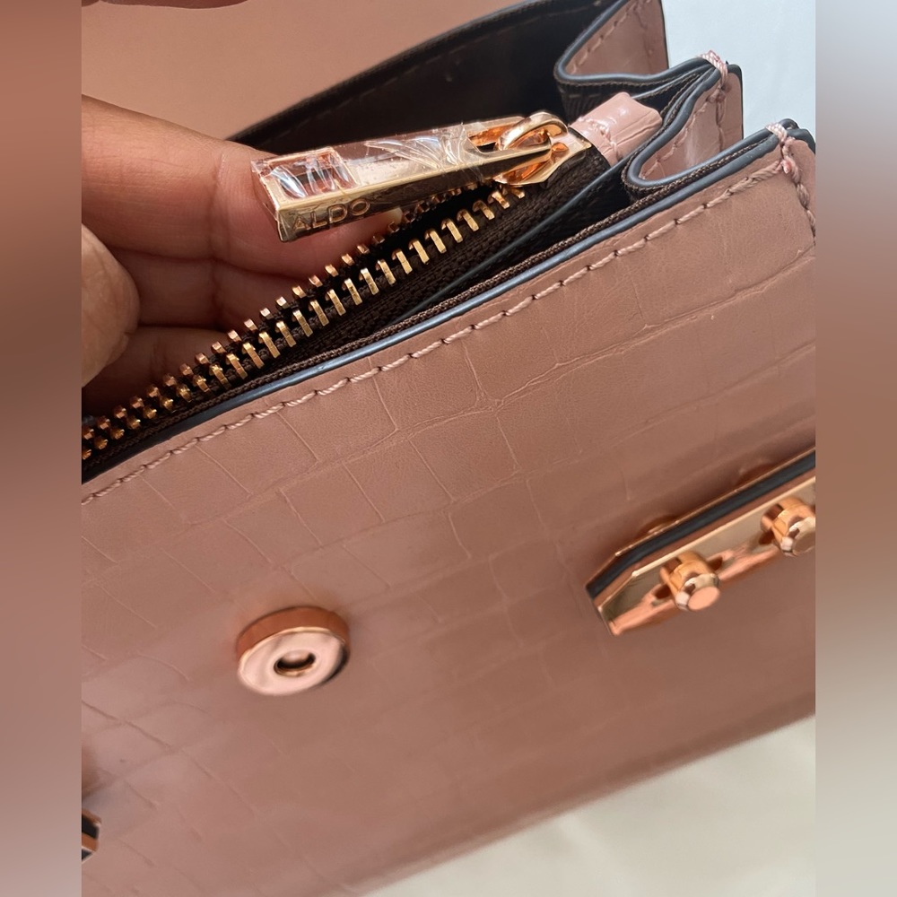 Aldo Agroliaa Faux Leather Top Handle Bag Gem